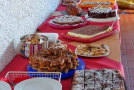 Kuchen und Plätzchen auf Buffet